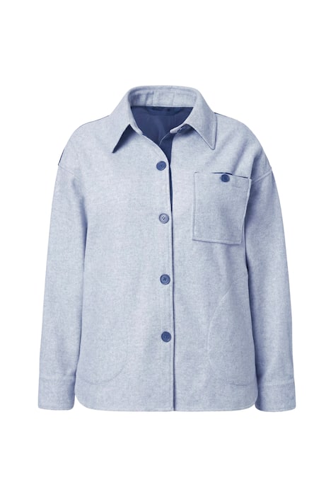 Košilová bunda, dlouhé rukávy