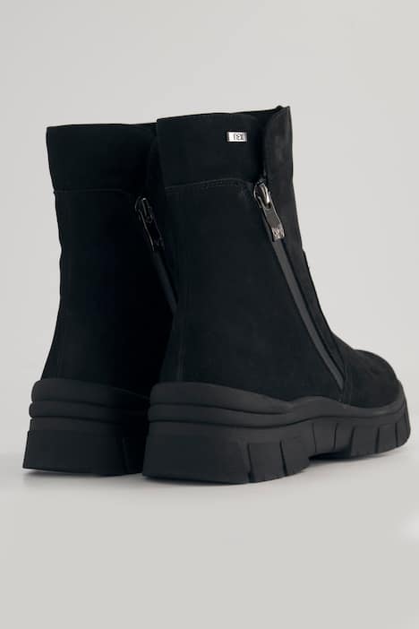 Caprice functionele leren enkellaarsjes, teddyvoering, wijdte G