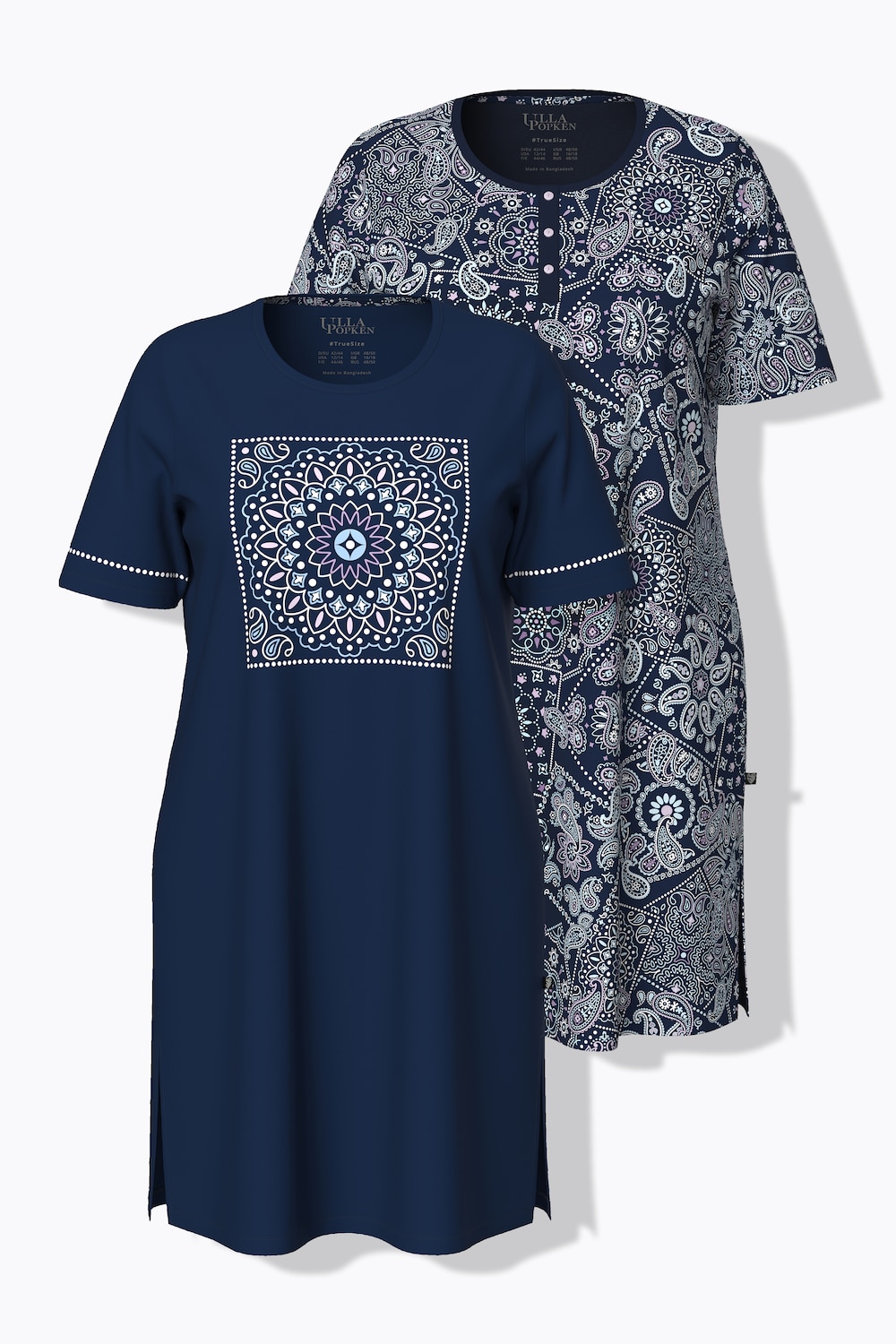 Bigshirts, 2er-Pack, Rundhalsausschnitt, Halbarm