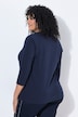 Shirt, Ziersteine, Classic, V-Ausschnitt, 3/4-Arm