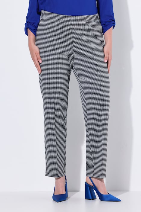 Jacquard-Hose, Hahnentritt, Biesen, Elastikbund