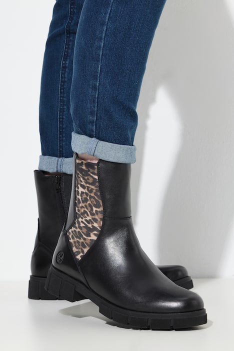 Botas Chelsea de cuero, Remonte x Elizabeth Hurley, ancho G
