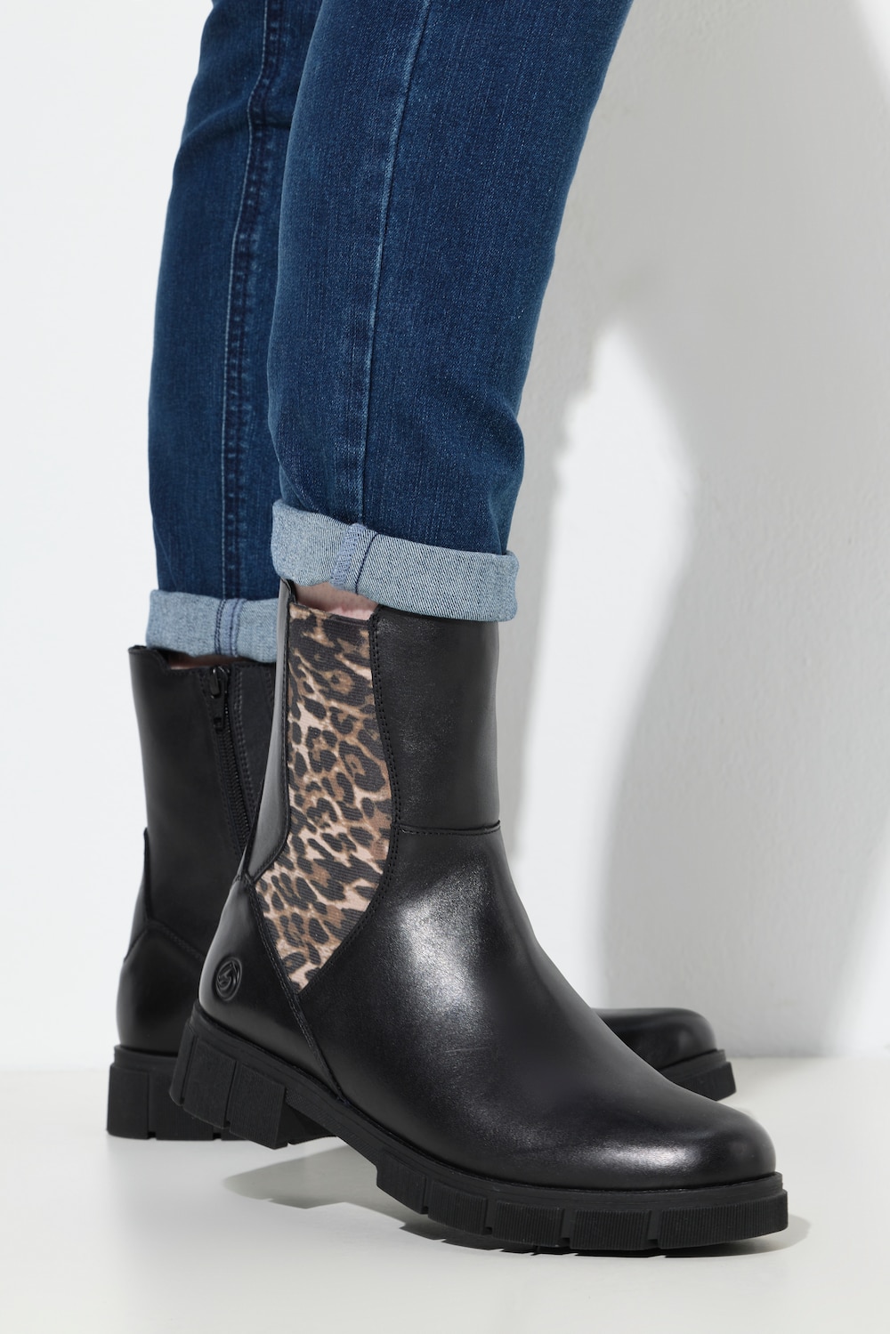 Leren chelseaboots, Remonte x Elizabeth Hurley, wijdte G