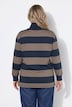 Sweat-shirt à col montant et manches longues, coton bio, rayures