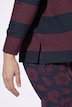 Sweat-shirt à col montant et manches longues, coton bio, rayures