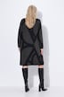 Strickkleid, grafisches Muster, U-Boot-Ausschnitt, Langarm