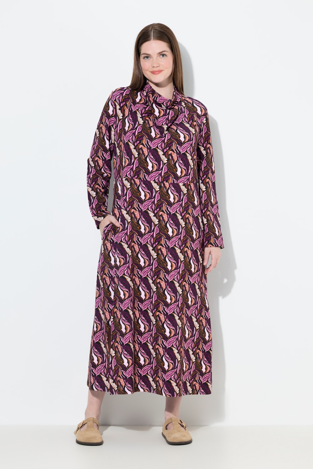 Große Größen Sweatkleid, Damen, rot, Größe: 54/56, Baumwolle, Ulla Popken