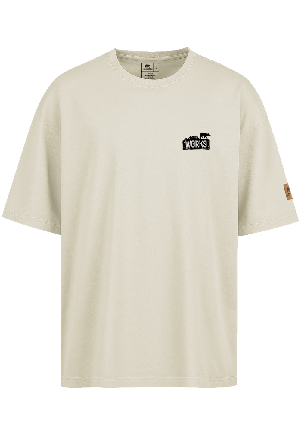 Oversized T-Shirt mit Brustlogo