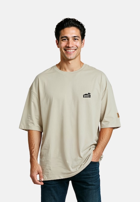 Oversized T-Shirt mit Brustlogo
