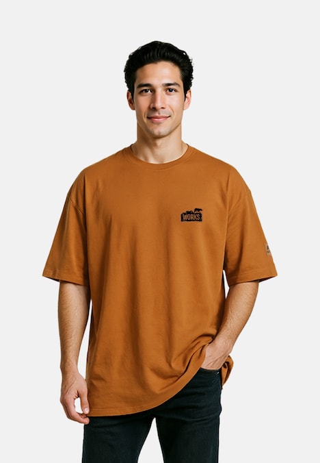 Oversized T-Shirt mit Brustlogo