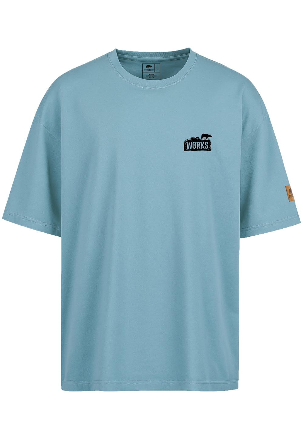 Oversized T-Shirt mit Brustlogo