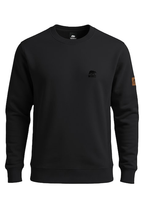 Crewneck Sweatshirt mit elastischen Einsätzen