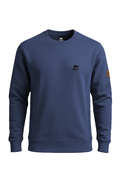 Crewneck Sweatshirt mit elastischen Einsätzen