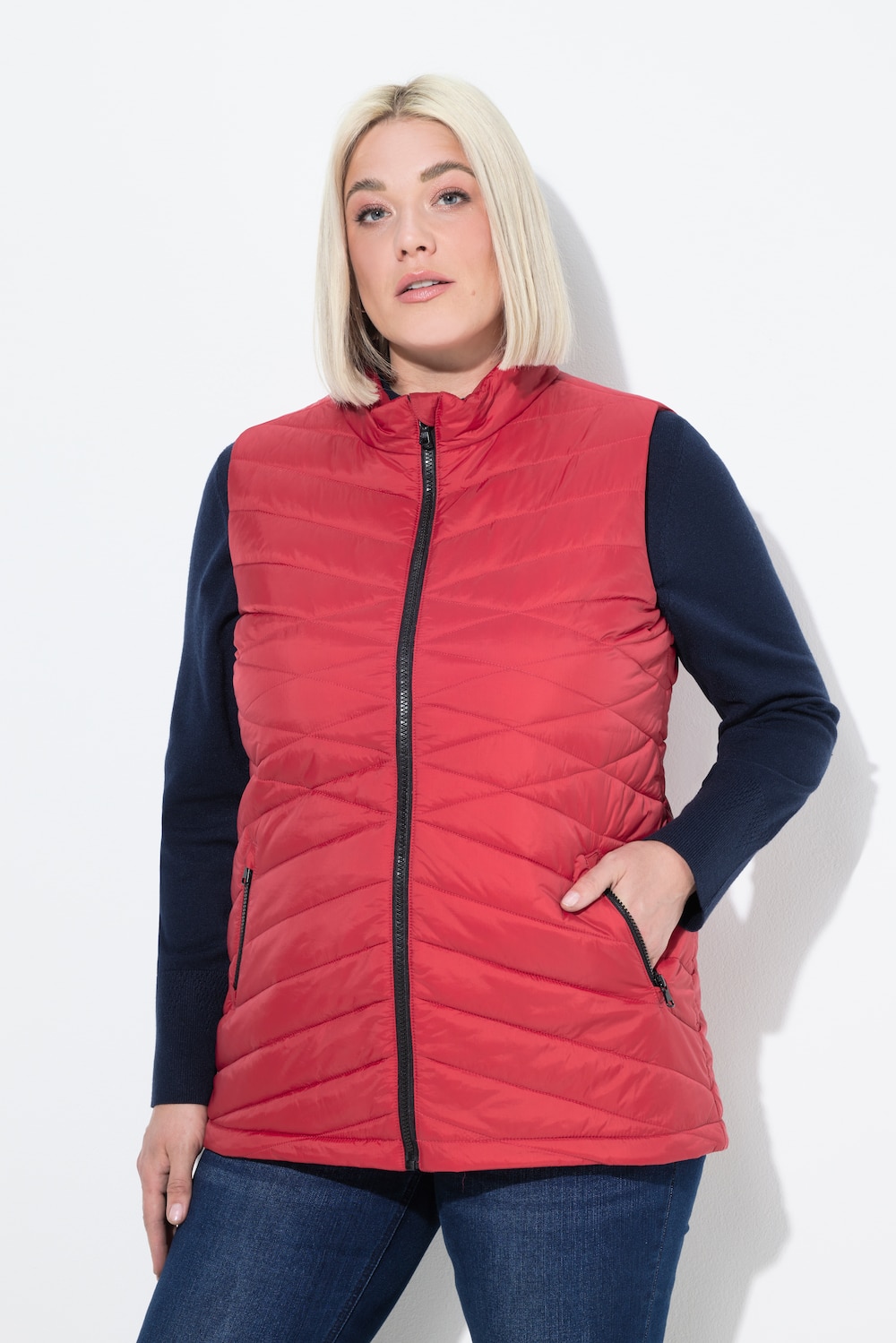 Große Größen HYPRAR Funktions-Steppweste, Damen, rot, Größe: 50/52, Polyester, Ulla Popken