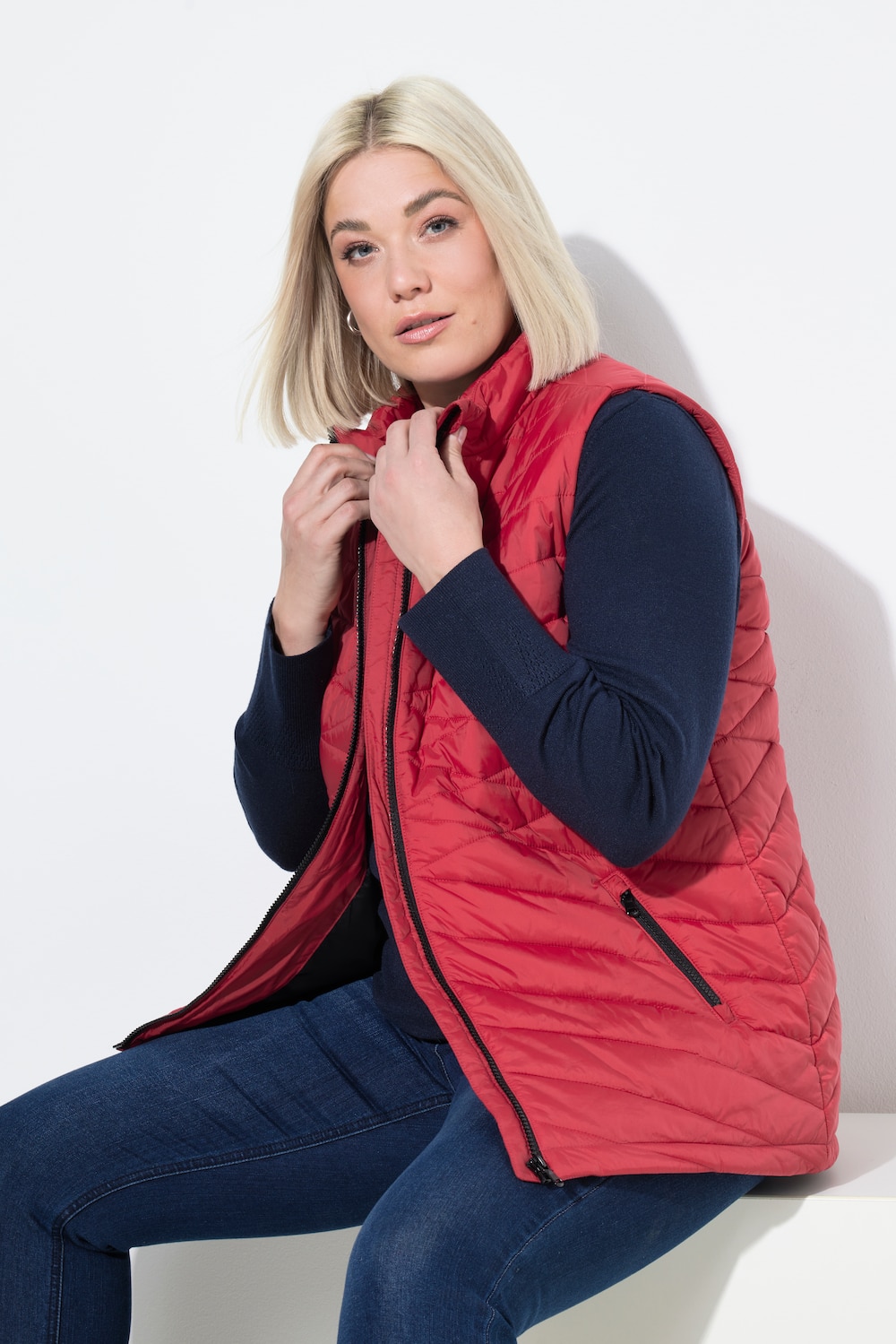 HYPRAR functionele doorgestikte bodywarmer, waterafstotend, gerecycled