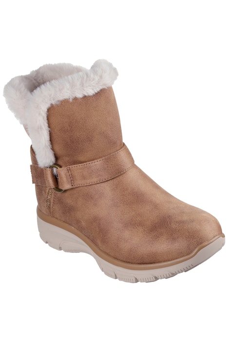 Sněhule Skechers, kožený vzhled, paměťová pěna, šířka H