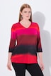 Slinky shirt, kleurverloop, V-hals, 3/4-mouwen