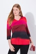 Slinky shirt, kleurverloop, V-hals, 3/4-mouwen