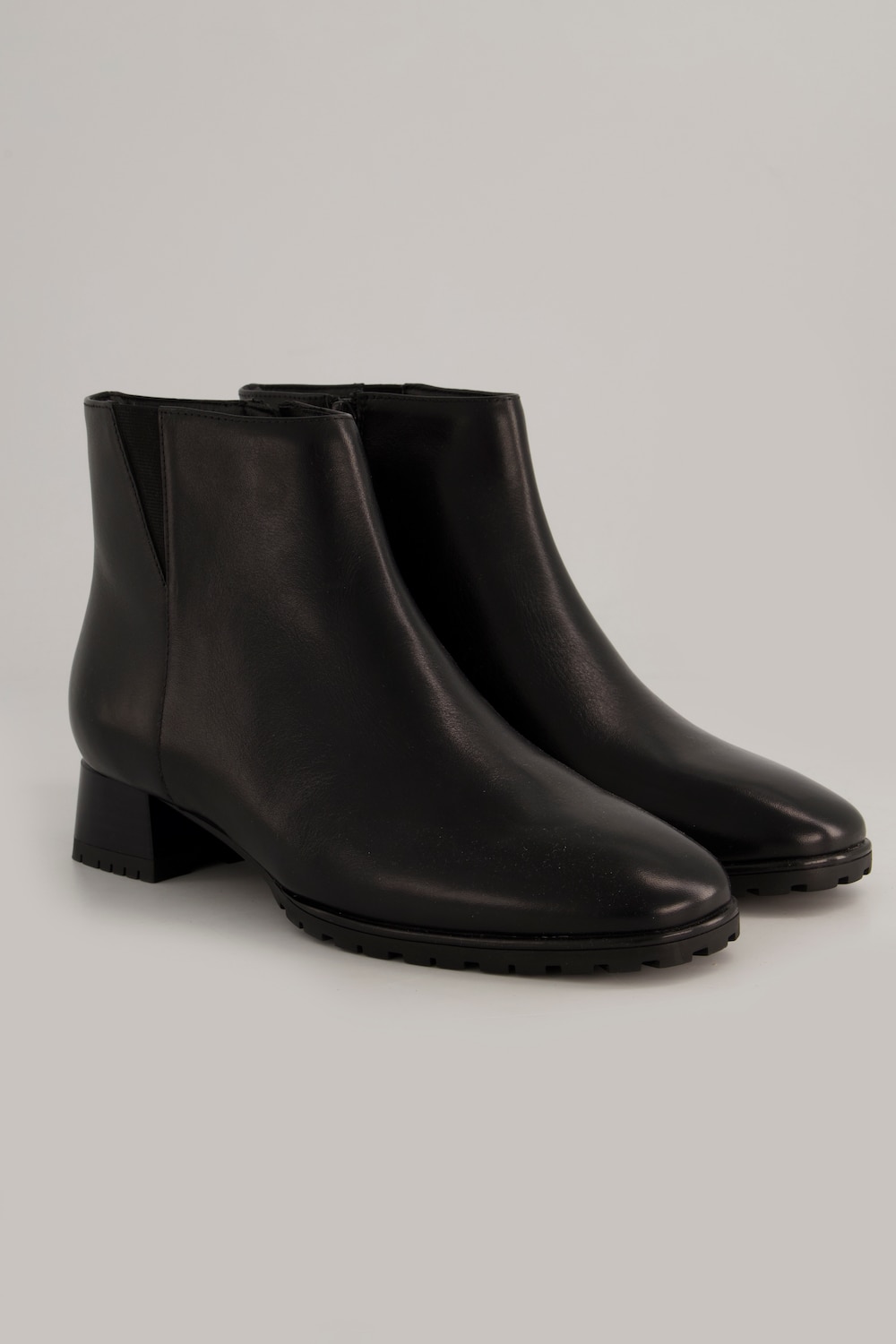Ara Leder-Stiefeletten, Damen, schwarz, Größe: 42, Sonstige/Leder, Ulla Popken