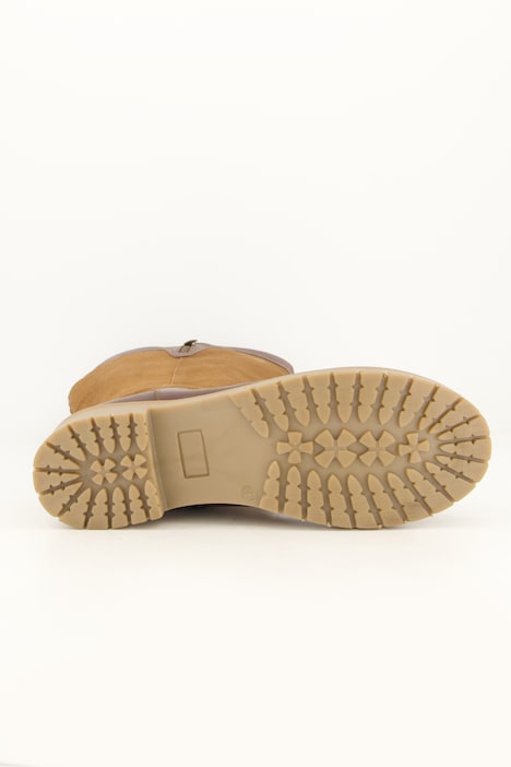 Lederstiefel, XXL-Schaft, Wechselfußbett, Weite H