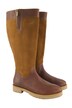 Leather boots, XXL shaft, removable insole, width H