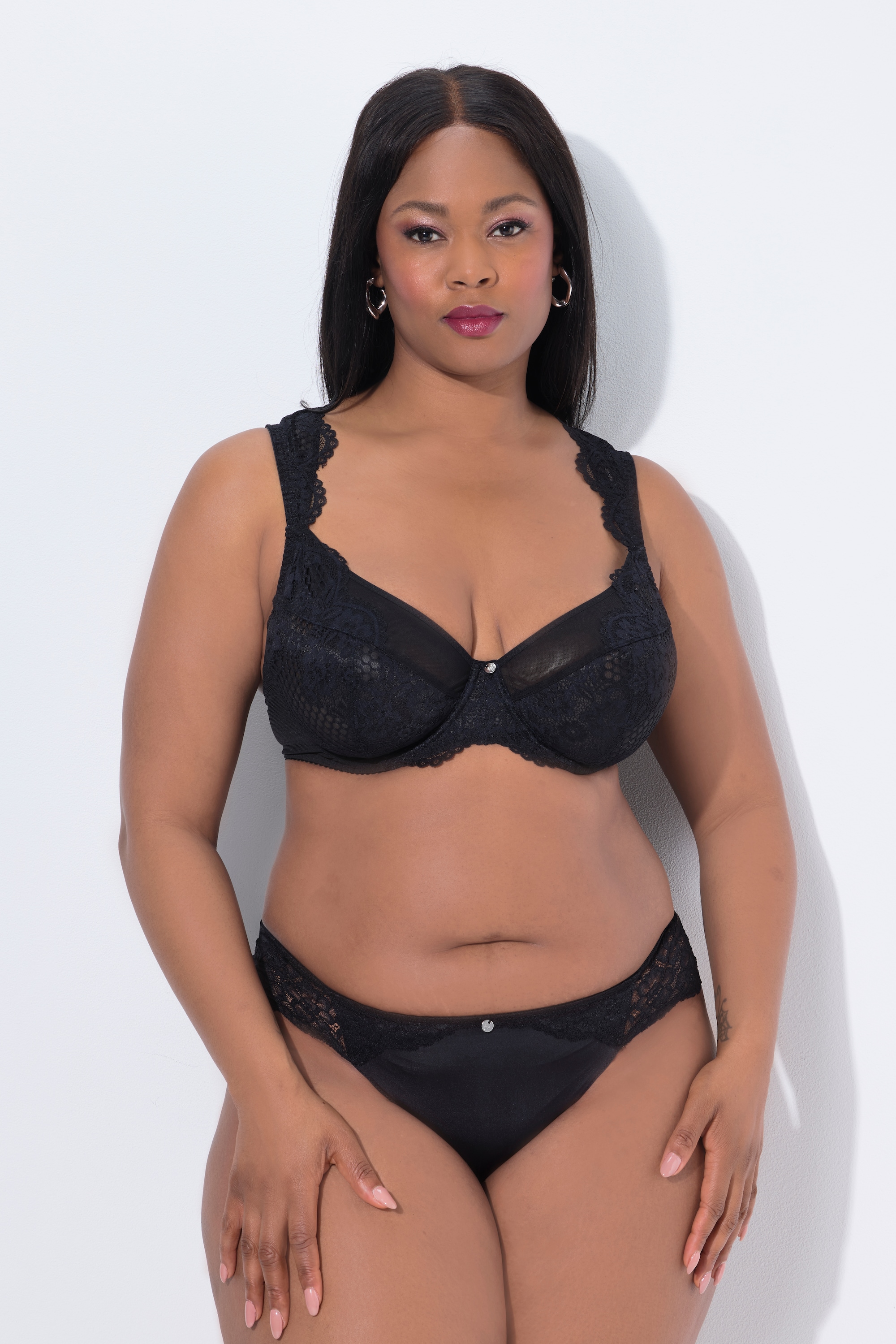 TruYou Damen große Größen TruYou Bügel BH Spitze Nacken Zierband 843466