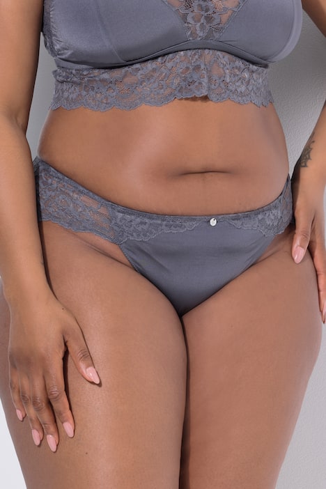 Culotte midi TruYou, satin et dentelle