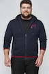 Men+ Sweatjacke, Kapuze, Brustprint, bis 8 XL