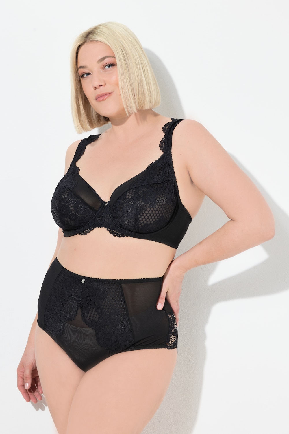 Große Größen TruYou Maxislip, Damen, schwarz, Größe: 62/64, Synthetische Fasern/Elasthan, Ulla Popken