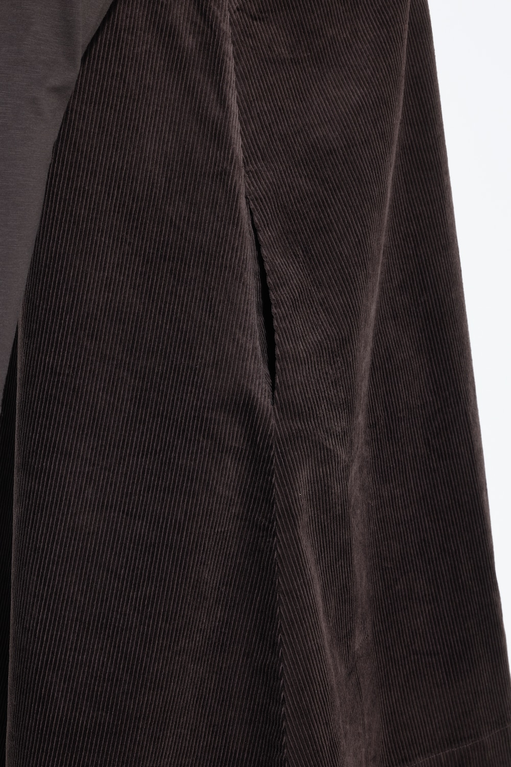 Cordkleid, A-Linie, Rundhals, ärmellos