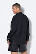 Hemdbluse, oversized, Schmuckknöpfe