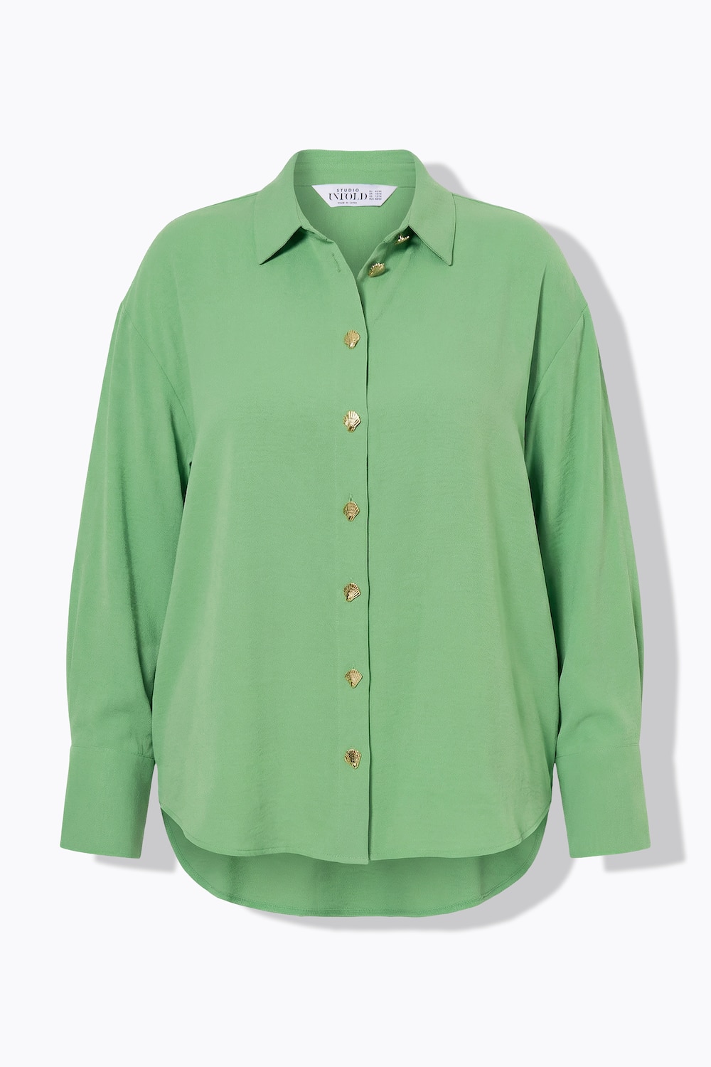 Stora storlekar Skjorta, Dam, grön, storlek: 58/60, Polyester, Studio Untold