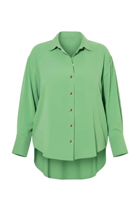 Košilová halenka, oversize, ozdobné knoflíky