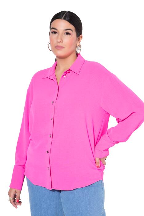 Košilová halenka, oversize, ozdobné knoflíky