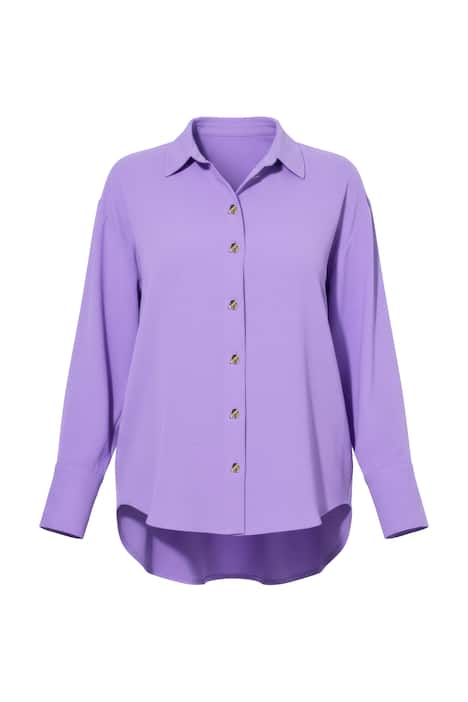 Košilová halenka, oversize, ozdobné knoflíky