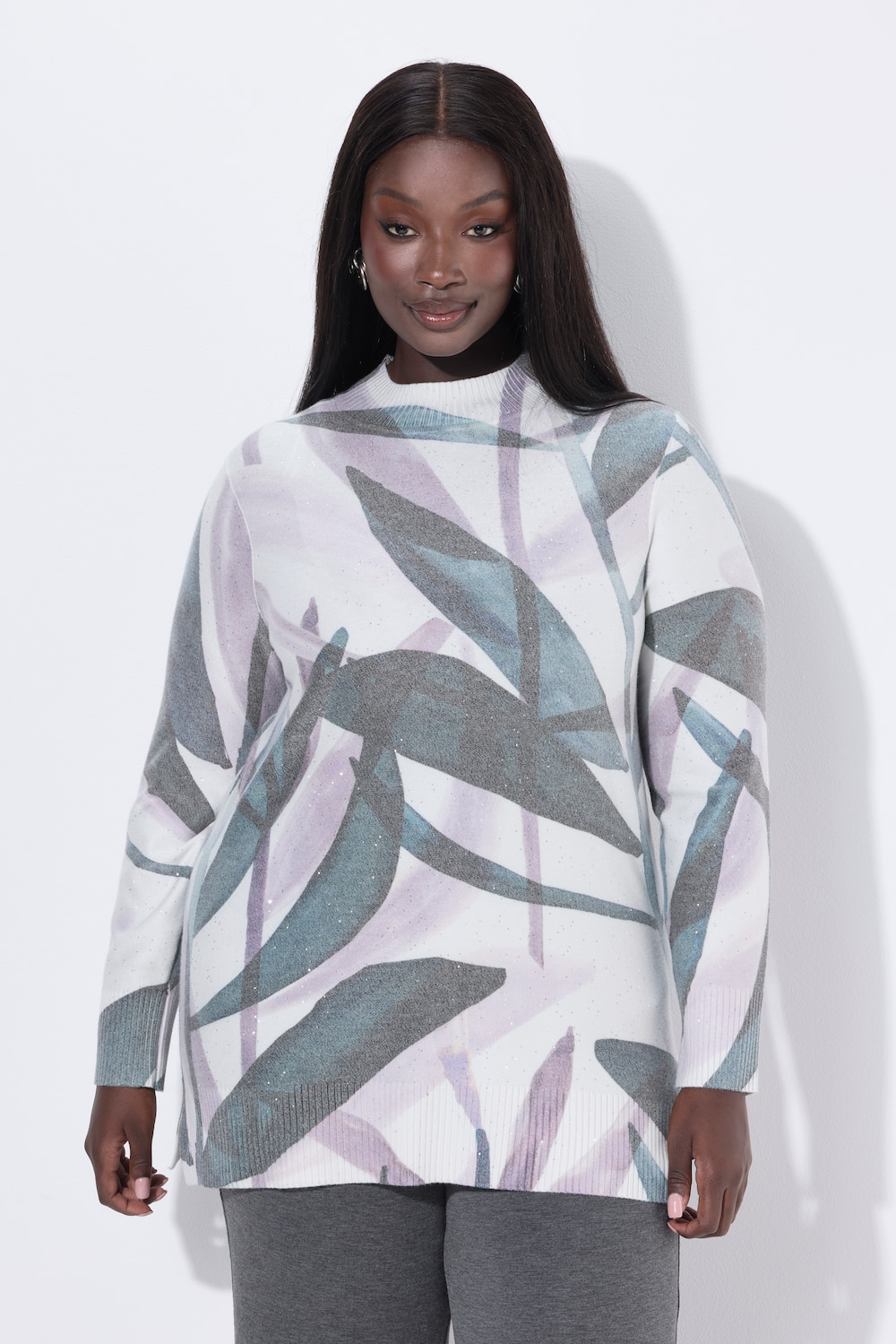 Thumbnail - Große Größen Pullover, Damen, beige, Größe: 50/52, Viskose/Polyester/Synthetische Fasern, Ulla Popken