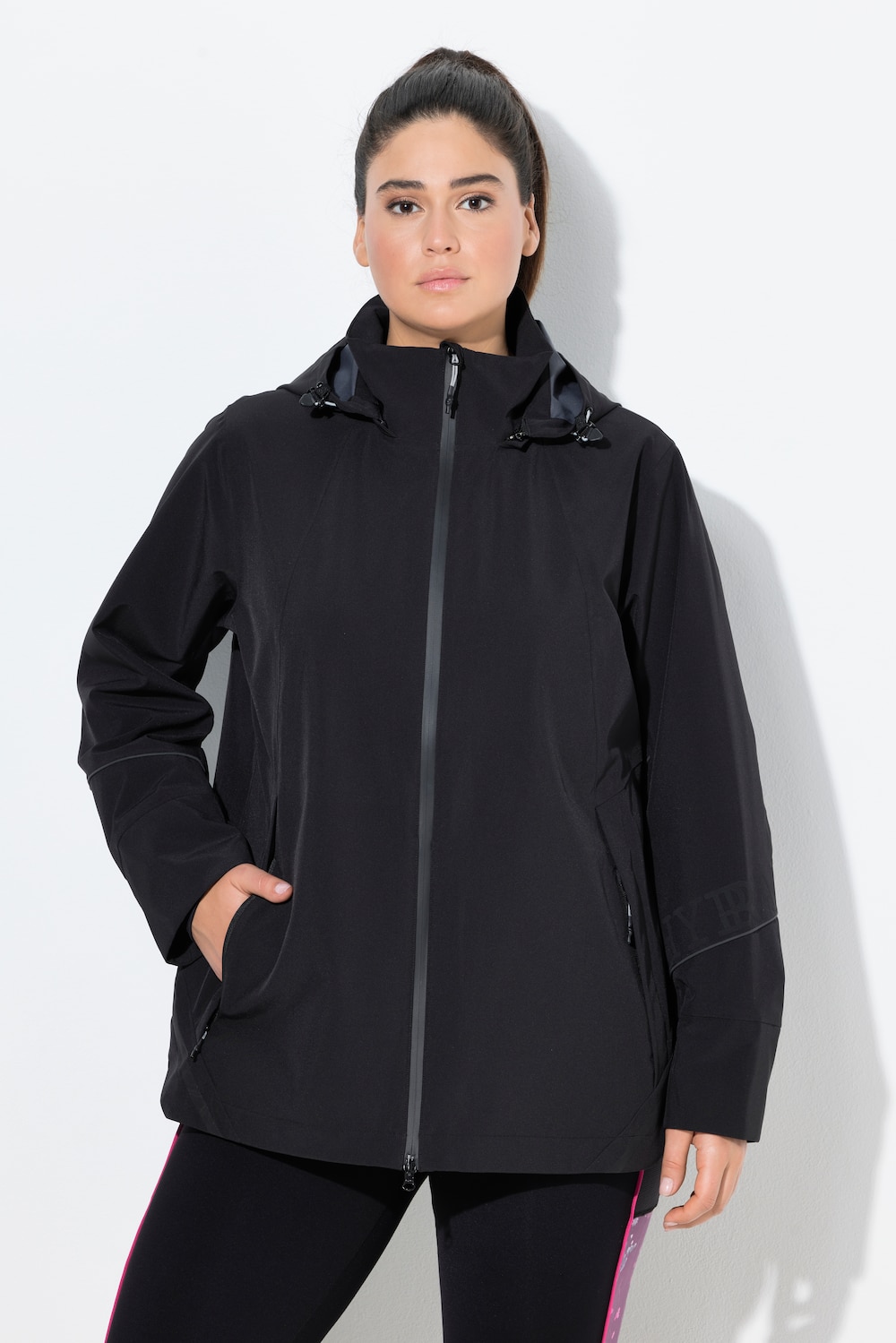 Große Größen Performance-Jacke, Damen, schwarz, Größe: 42/44, Polyester, Ulla Popken