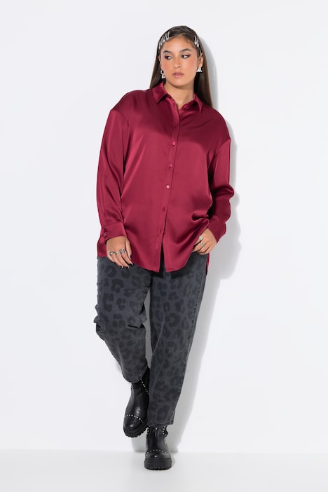 Chemisier oversize en satin