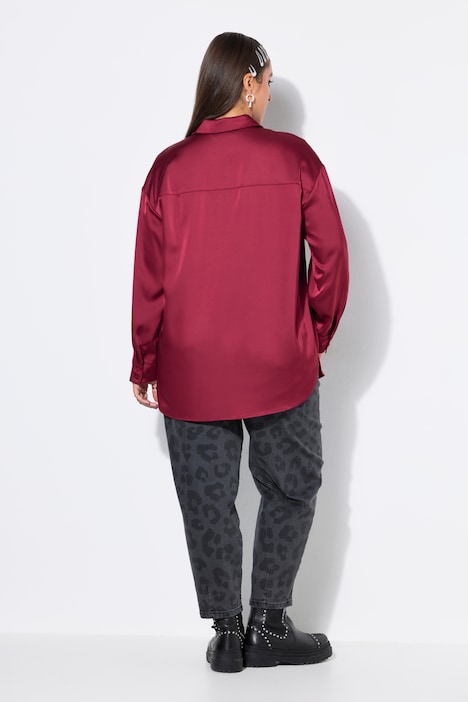 Chemisier oversize en satin