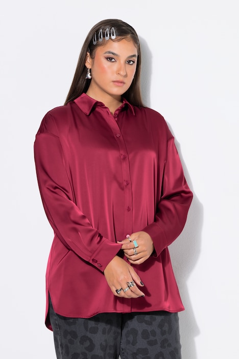 Chemisier oversize en satin