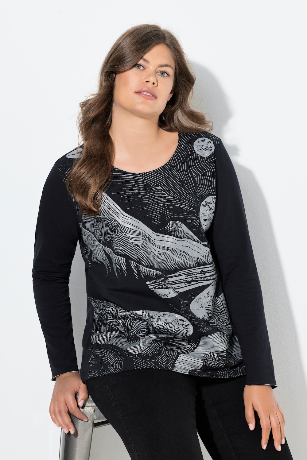 Shirt, lange mouw, ronde hals