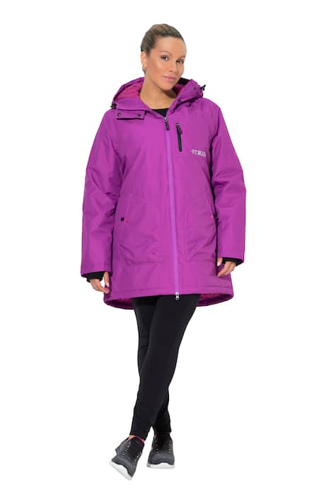 Funkční kabát, vodoodpudivý, dvoucestný zip, kapuce