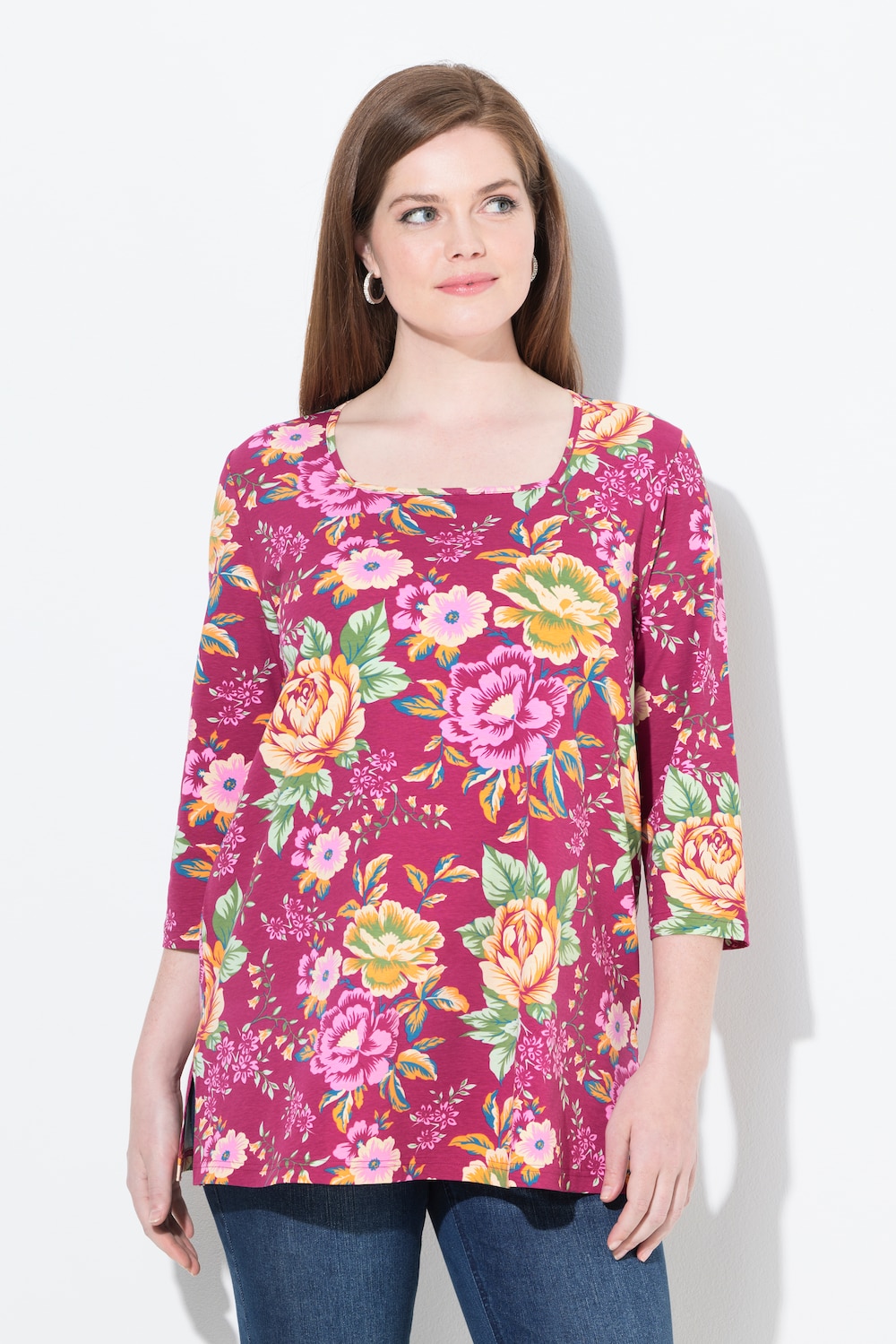 Große Größen Shirt, Damen, rosa, Größe: 58/60, Baumwolle, Ulla Popken