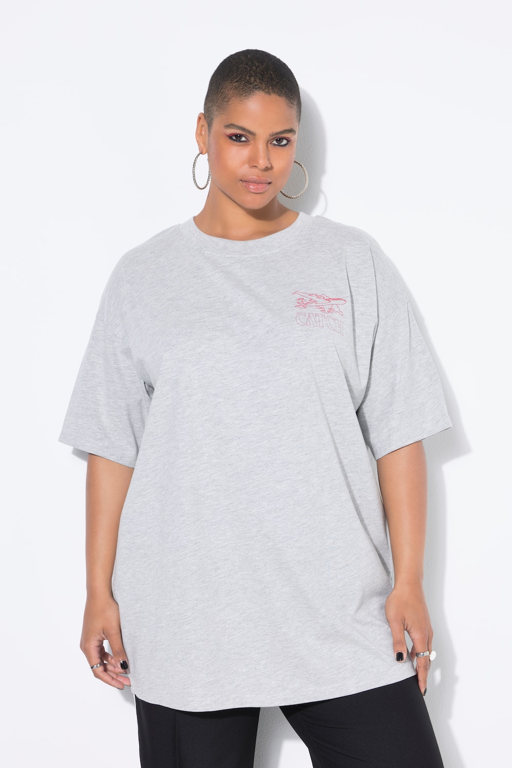 T-Shirt, oversized, Airplane, Halbarm