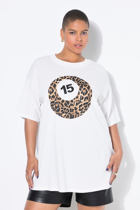 T-Shirt, oversized, Billardkugel, Halbarm