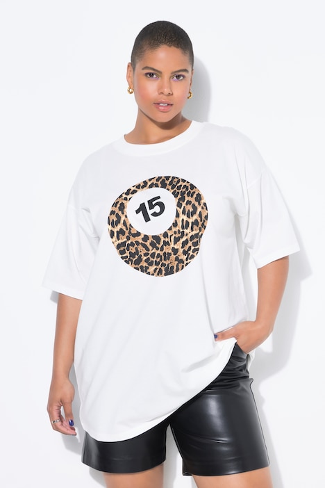 T-Shirt, oversized, Billardkugel, Halbarm