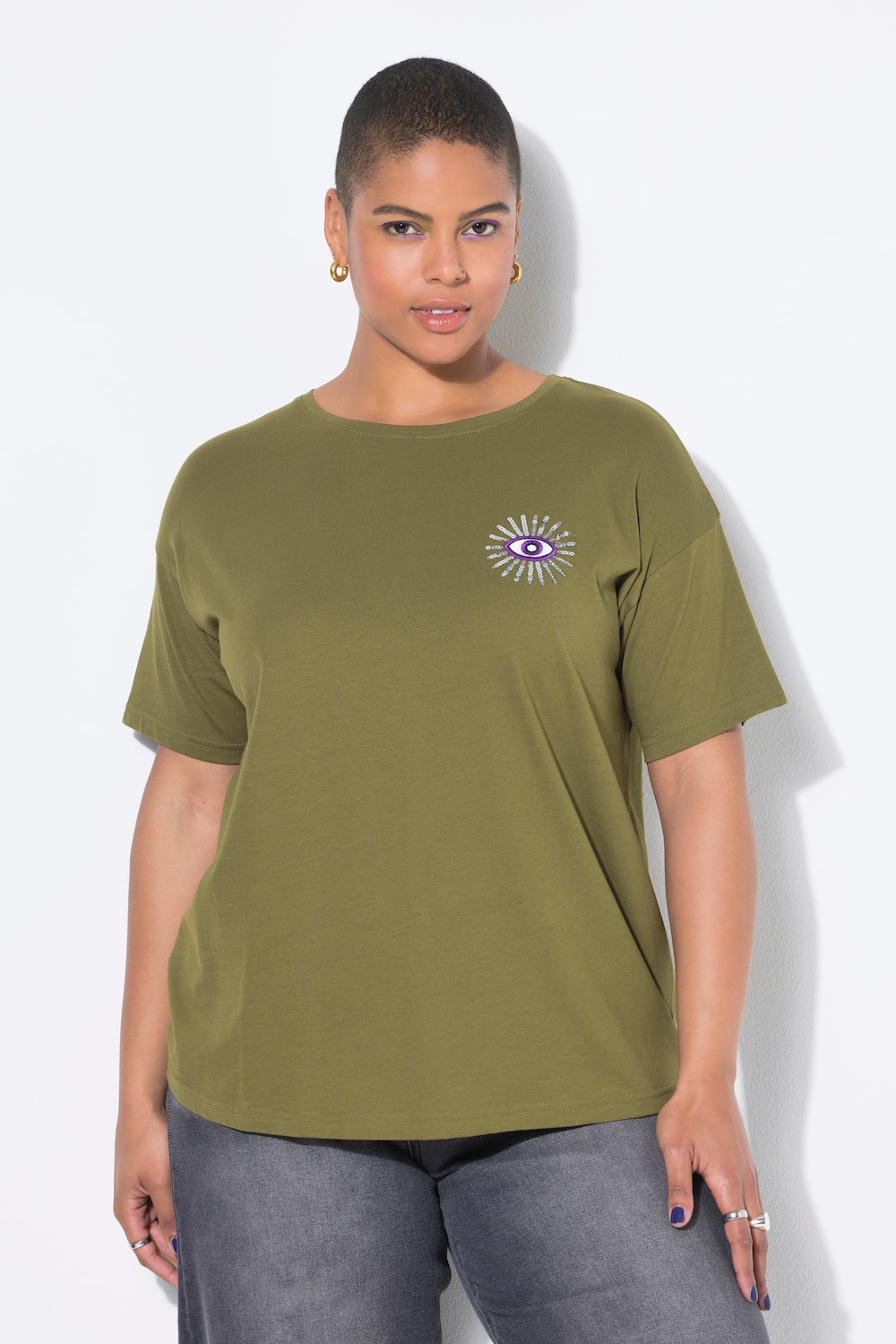 Große Größen T-Shirt, Damen, grün, Größe: 58/60, Baumwolle, Studio Untold