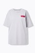 T-shirt, oversized, palmen, korte mouw