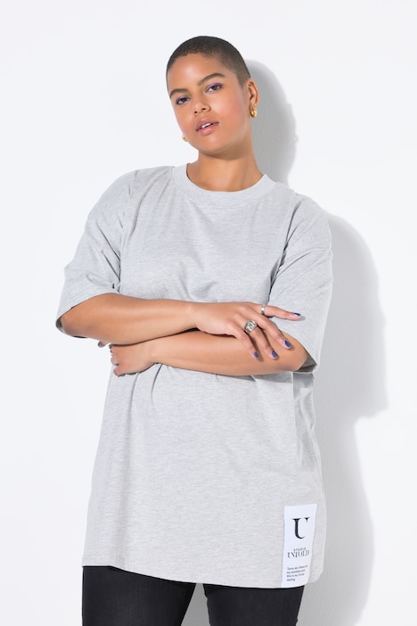 T-shirt, oversized, zoompatch, korte mouw