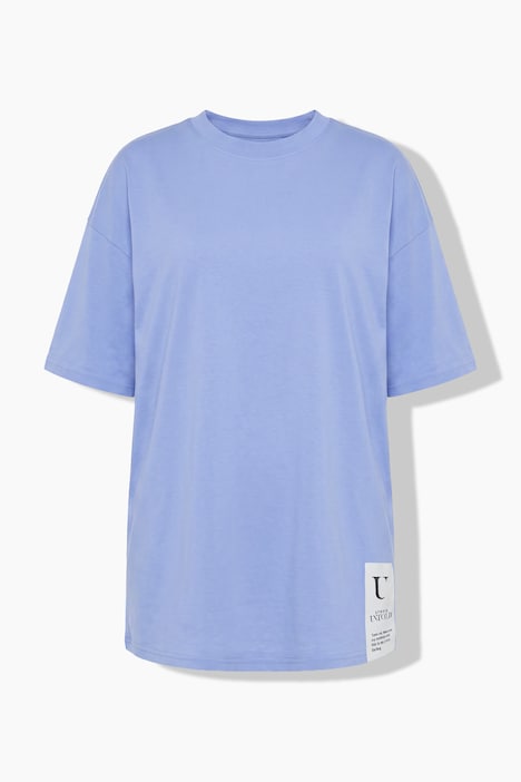 T-Shirt, oversized, Saumpatch, Halbarm